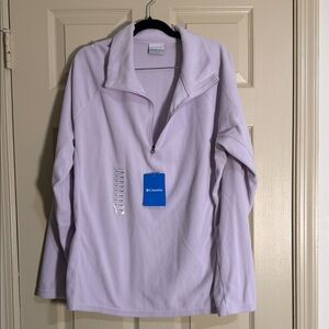 NWT Columbia Light Purple Half-Zip Pullover XXL A156